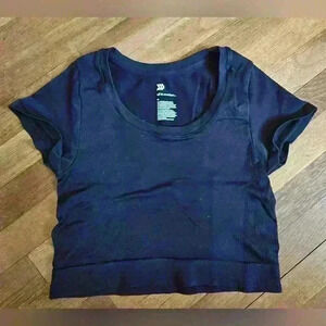 All In Motion Ribbed Crop Workout Top